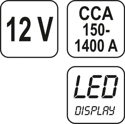 Zdjęcie produktu dla Tester Akumulatorów Cyfrowy 12V