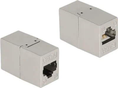 Produktbild von DELOCK Adapter RJ45 Buchse zu RJ45 Buchse Cat.6A Metall