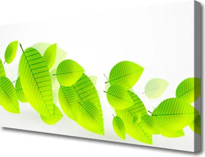Produktbild von Tulup Leinwand-Bilder 100x50 Wandbild Canvas Kunstdruck Blätter Pflanzen