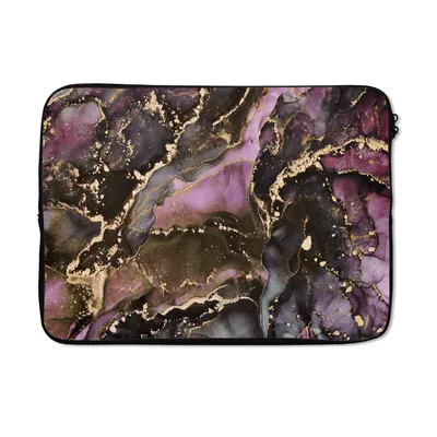 Produktbild von MuchoWow® Laptop Hülle 13 Zoll Marmor - Gold - Stein - Abstrakt Laptoptasche - Laptophülle - Sleeve - Rundumschutz