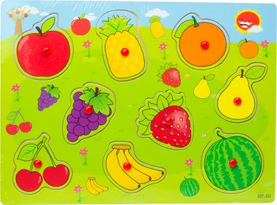 Obrázok produktu pre Drevené puzzle zodpovedajúce tvarom ovocia