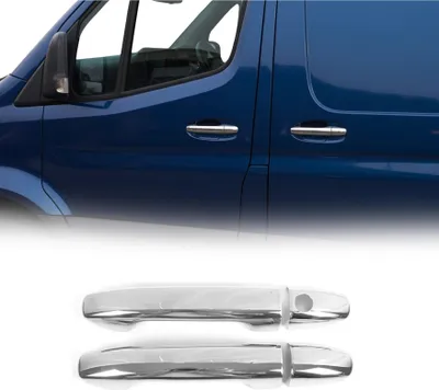 Image de Couverture de poignée de porte pour Mercedes Sprinter 2018-2025 Acier Inox 4Pcs