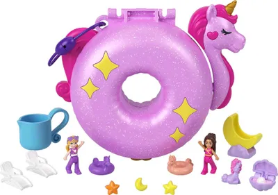 Immagine prodotto di Cofanetto per festa in piscina con unicorno Polly Pocket
