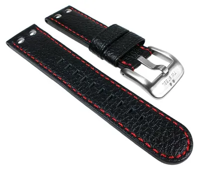 Produktbild von TW STEEL Marken Ersatzband Leder Band 22mm Schwarz u.a für TW11, TW22, TW1, TW5, TW6, TW21N, TW23, TW3, TW7