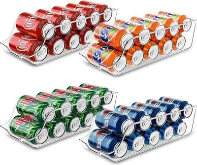 Produktbild von Famanu Kühlschrankorganizer Stapelbar & Platzsparend - 4er Set