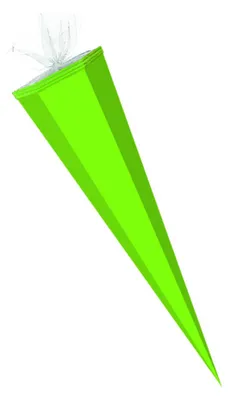 Produktbild von Bastel Schultüte / Länge: 50cm / eckig / Farbe: hellgrün