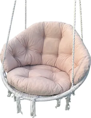 Produktbild von KISSEN FÜR STORCHENNEST, Gartenschaukel, Beige, Sitzkissen mit Rückenlehne, Kissen für den Sitz einer Gartenschaukel