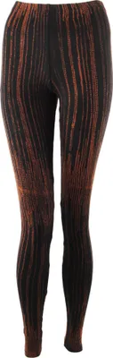 Produktbild von Leggings - Batik - Rain - schwarz -rot-zinnoberrot - S/M