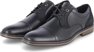 Produktbild von Bullboxer Herren Halbschuhe Businessschuhe Schwarz Synthetik handcraftedGröße:44