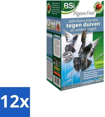 Obrázek produktu pro Sada nerezových odpuzovačů ptáků, 1,5 m, 12 kusů