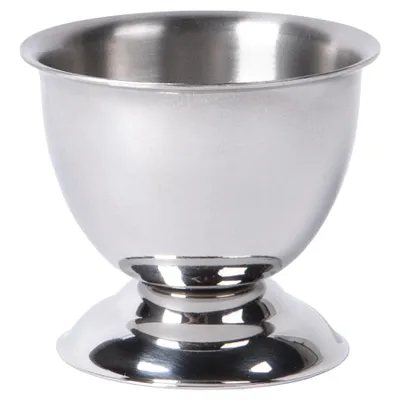 Produktbild von 1x Edelstahl Eierbecher - Frühstück Brunch Küche Kochen Servier Leicht zu Reinigen Hart Weich Gekocht Eier Halter Stand - Von Argon Ta