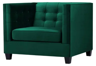 Produktbild von Sessel Chesterfield Wohnzimmer Modern Textil Stoff Grün Kreative Möbel Neu