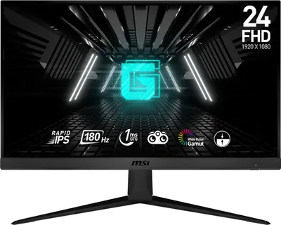 Obrázok produktu pre MSI G2412F, 60,5 cm (23.8"), 1920 x 1080 px, Full HD, 1 ms, Čierna