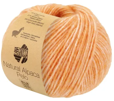 Produktbild von Lana Grossa - Natural Alpaca Pelo 0019 apricot meliert
