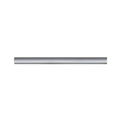 A single silver rail is shown horizontally against a white background.