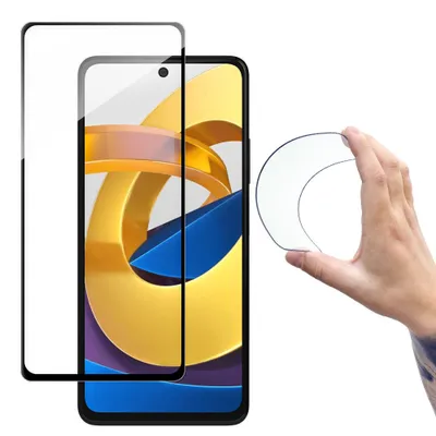 Produktbild von Wozinsky Folie Glas mit Rahmen für Redmi Note 11T/11S Schwarz