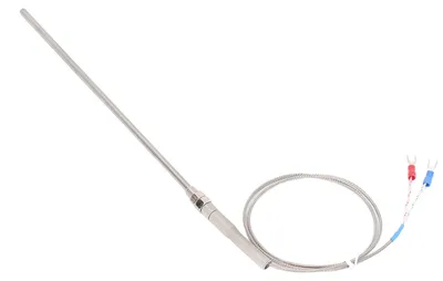 Obrázek produktu pro Termočlánek typu K, sonda o délce 200 mm, rychlé snímání, rychlost odezvy, široký rozsah měření, teplotní senzor, 2 metry