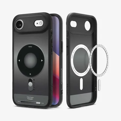 Obrázek produktu pro Zadní kryt Spigen Ultra Hybrid s magnetickým připojením MagSafe pro Apple iPhone, barva: černá