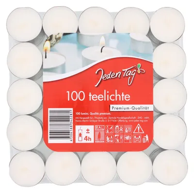 Produktbild von Jeden Tag Teelichte Flatpack (100 St)