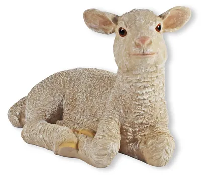 Productafbeelding van Decoratieve Schapenfiguur - Lifelike Tuindecoratie Wit