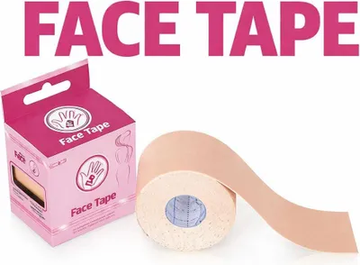 Obrázok produktu pre Kineziologická páska béžová nylonová 160 g/m² FACE Tape 5 cm x 5 m