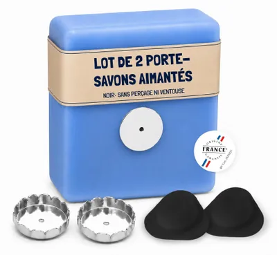 Immagine prodotto di Set di 2 portasapone magnetici, senza necessità di foratura