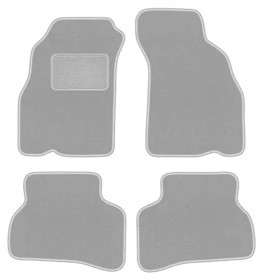 Obrázek produktu pro Velurové autokoberce pro: Hyundai Accent I (X-3) 1994-2000 (sedan) – sada 4 ks, šedé, na míru – Wielganizator OSLO