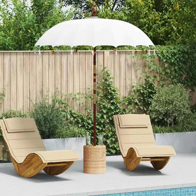 Zdjęcie produktu dla vidaXL Parasol balijski kremowy 190 x 190 x 260 cm