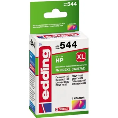 The image shows the retail packaging of an edding ink cartridge.
