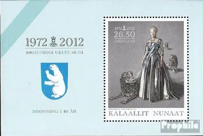 Produktbild von Briefmarken Dänemark - Grönland 2012 Mi Block56 (kompl.Ausg.) postfrisch Regentschaft Königin Margrethe II.