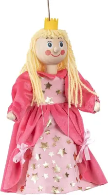 Produktbild von Marionette Prinzessin 20 cm, Holz-Marionette, Dekoartikel