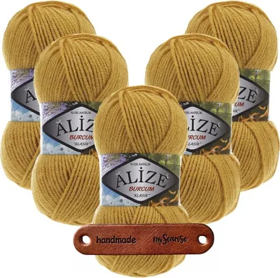 Produktbild von 5 x ALIZE Burcum 2 Saffron mit Label