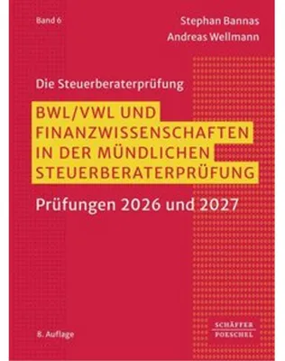 Produktbild von BWL/ VWL und Finanzwissenschaften in der mündlichen Steuerberaterprüfung