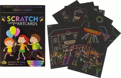 Produktbild von Scratch-off-Malbuch Schule