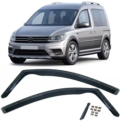 Zdjęcie produktu dla Osłona przeciwwiatrowa, osłona przed deszczem, czarna, do VW Caddy III (2K) 2004-2015