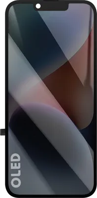 Produktbild von Clappio, Hard OLED Display für iPhone 14 mit Flexkabel & Platte vormontiert, Schwarz