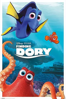 Immagine prodotto di Poster dei personaggi di Alla ricerca di Dory  91,5 x 61 cm