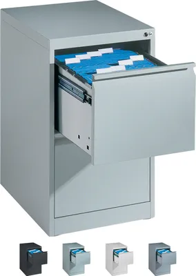 Produktbild von Hängeregistraturschrank mit 2 Schubladen Hängeregister 73x43x59 cm Einbahnig
