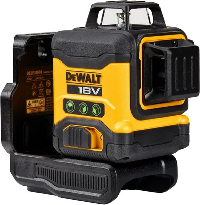 Image de Niveau laser multi-lignes compact 3 faisceaux verts à 360° 18V DEWALT DCLE34031N-XJ