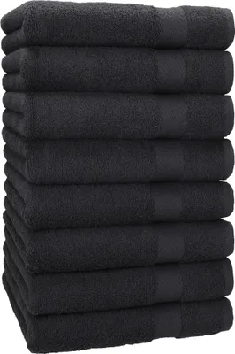 Produktbild von Betz 8 Stück Handtücher 50x100 cm PREMIUM  100% Baumwolle  Farbe: graphit