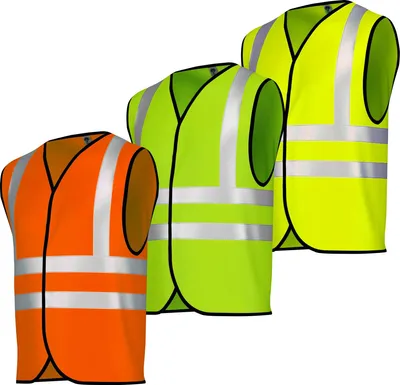 Produktbild von 8x Warnweste Sicherheitsweste Auto Sicherheitswarnweste Pannenweste, Farbe:Neon Orange, Größe:L
