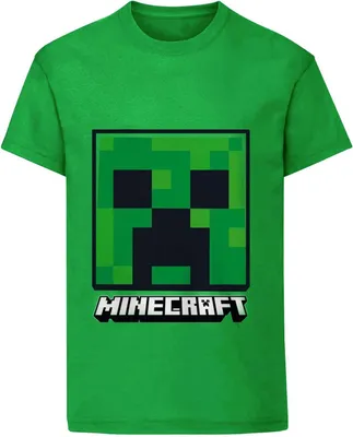 Image de Minecraft - T-shirt pour enfants HE482 (128) (Vert)