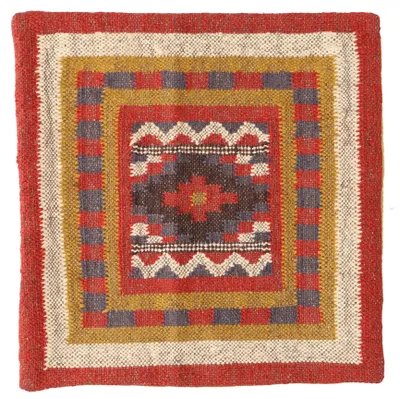 Produktbild von Kelim Kissenhülle - 50*50 cm Modell 2, Rot, Jute,Baumwolle, Für Zierkissen, Dekokissen, Sofakissen, Sitzkissen, Orientalisch