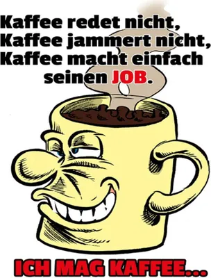 Produktbild von vianmo Holzschild 40x30 cm Kaffee redet nicht macht seinen Job