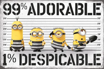 Image de Despicable Me 3 - 99% Adorable 1% Despicable Poster 91,5x61 cm