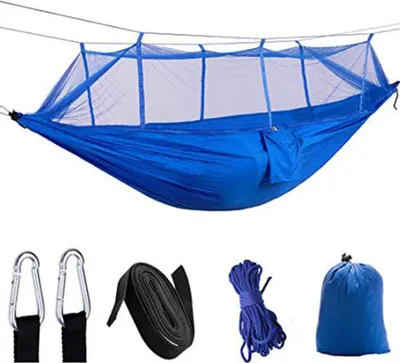 Produktbild von Ultraleichtes Moskitonetz Hängematte Camping Luftzelt - Dunkelblau