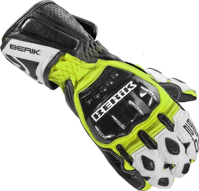 Produktbild von Berik Segullo Motorradhandschuhe, gelb/weiß, XS