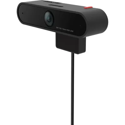 Produktbild von Lenovo LC50 - Webcam - Schwarz - USB 2.0 - 1 - 1920 x 1080 Pixel Videoauflösung - 90° Angle - Mikrofon - Monitor