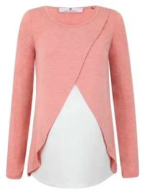 Productafbeelding van Bellybutton langarmige voedingsblouse in roze voor moeders