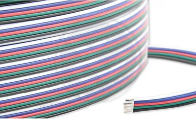Immagine prodotto di Cavo per strisce LED RGBW piatto a 5 fili COLORI 1 m